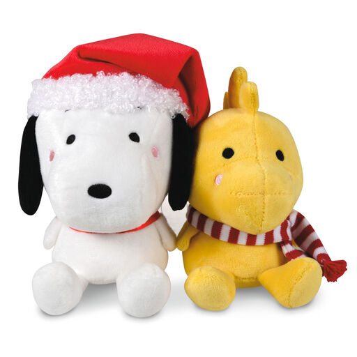 Better Together Peanuts® Holiday Snoopy and Woodstock Magnetic Plush, Set of 2, 