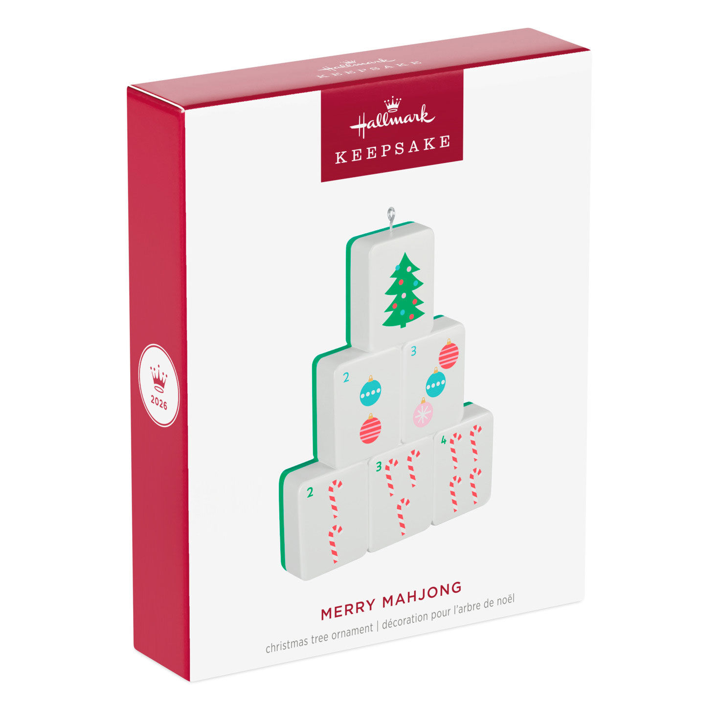Holiday Mahjong Tiles Keepsake Ornament Package Front image number 7