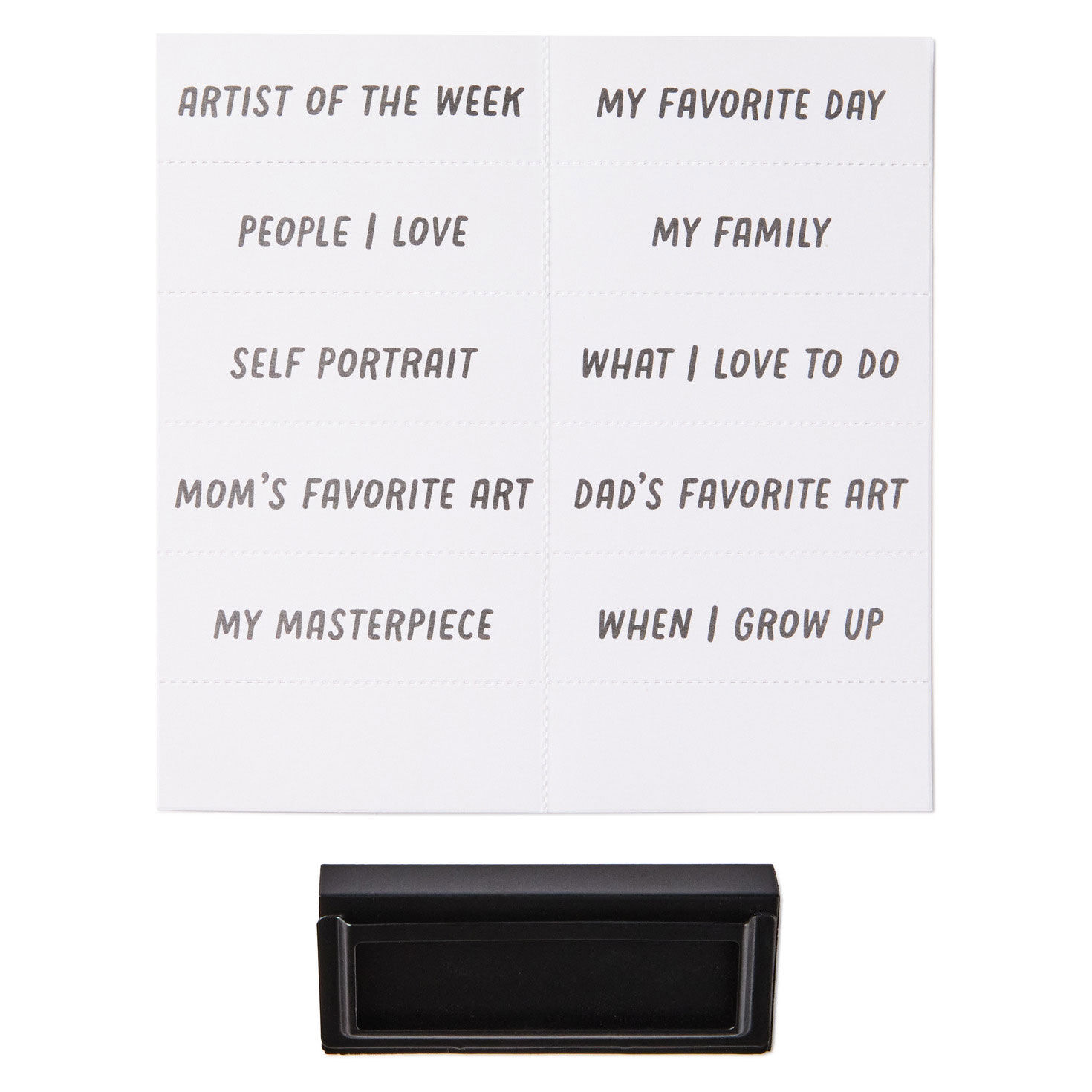 Kids' Artwork Picture Frame With Storage in Back additional parts image number 5