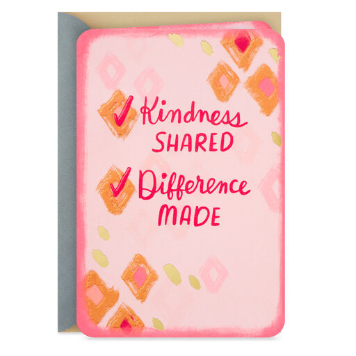 Kindness Shared, Difference Made Thank-You Card, 