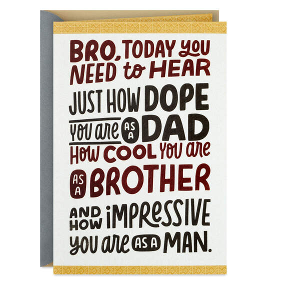 You Are One Dope Dad Father's Day Card for Brother