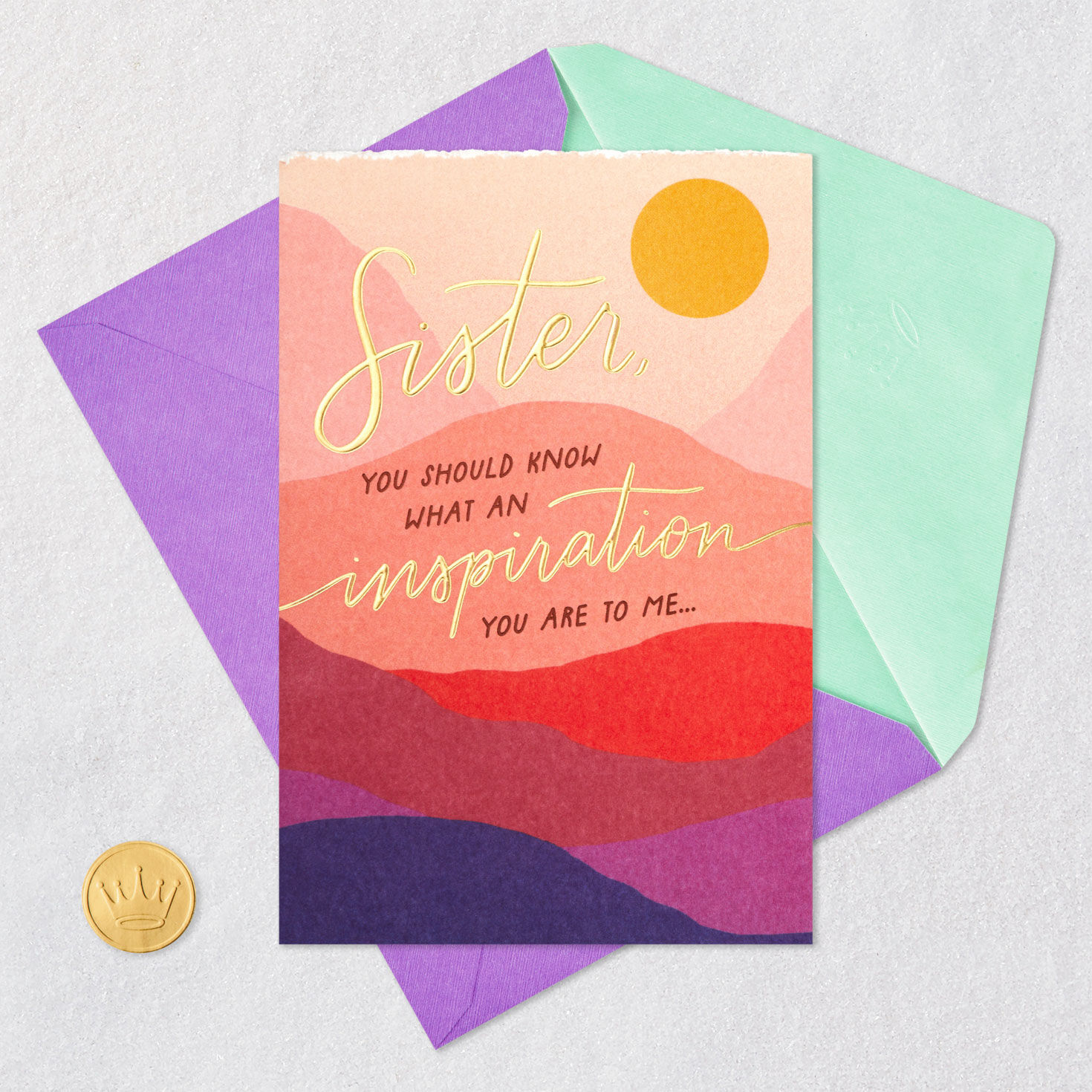 You're an Inspiration to Me Birthday Card for Sister, , large image number 6