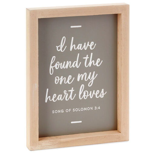 Found the One My Heart Loves Quote Sign, 5.8x7.8, 