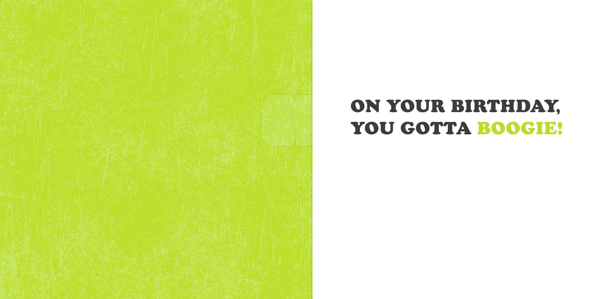 Gotta Boogie Musical Birthday Card