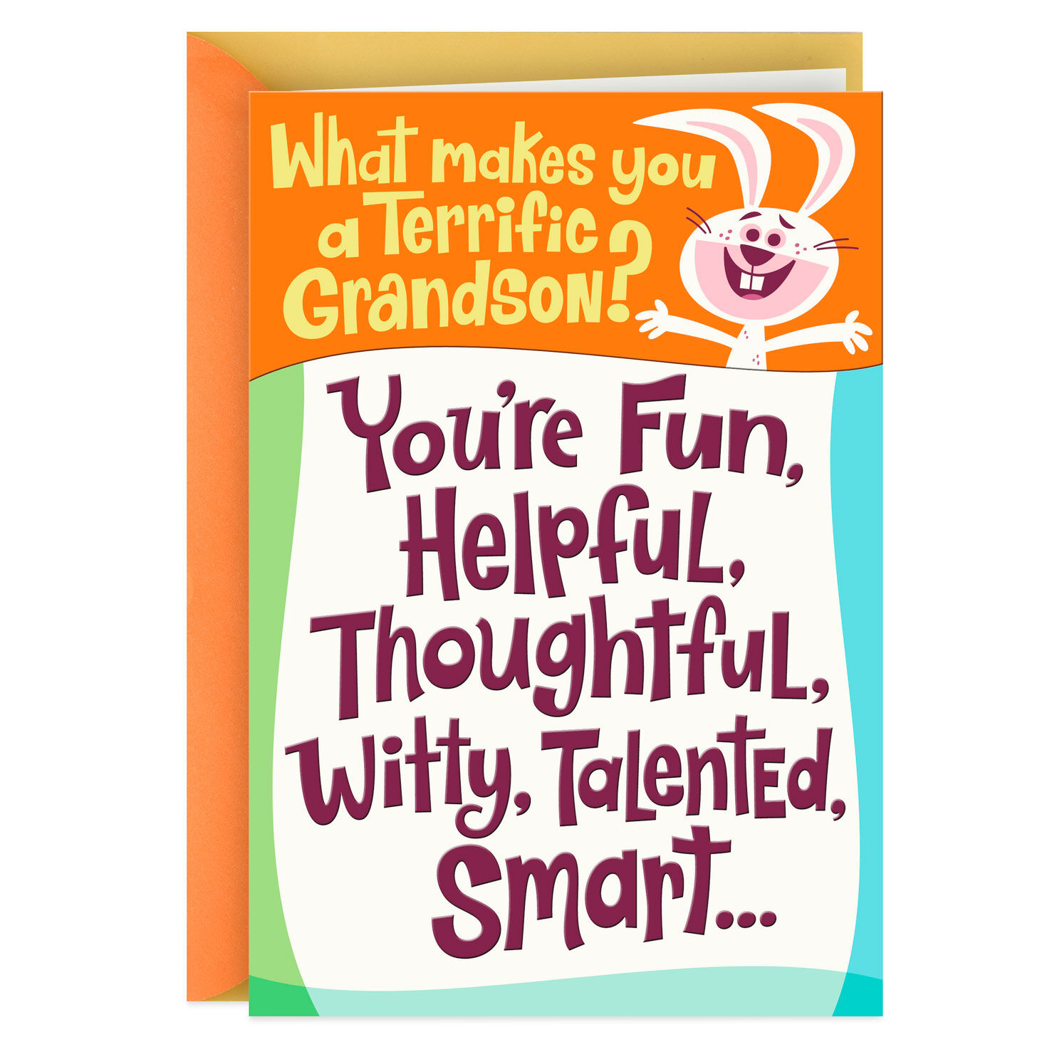 Terrific Grandson Eggcetera Funny Easter Card