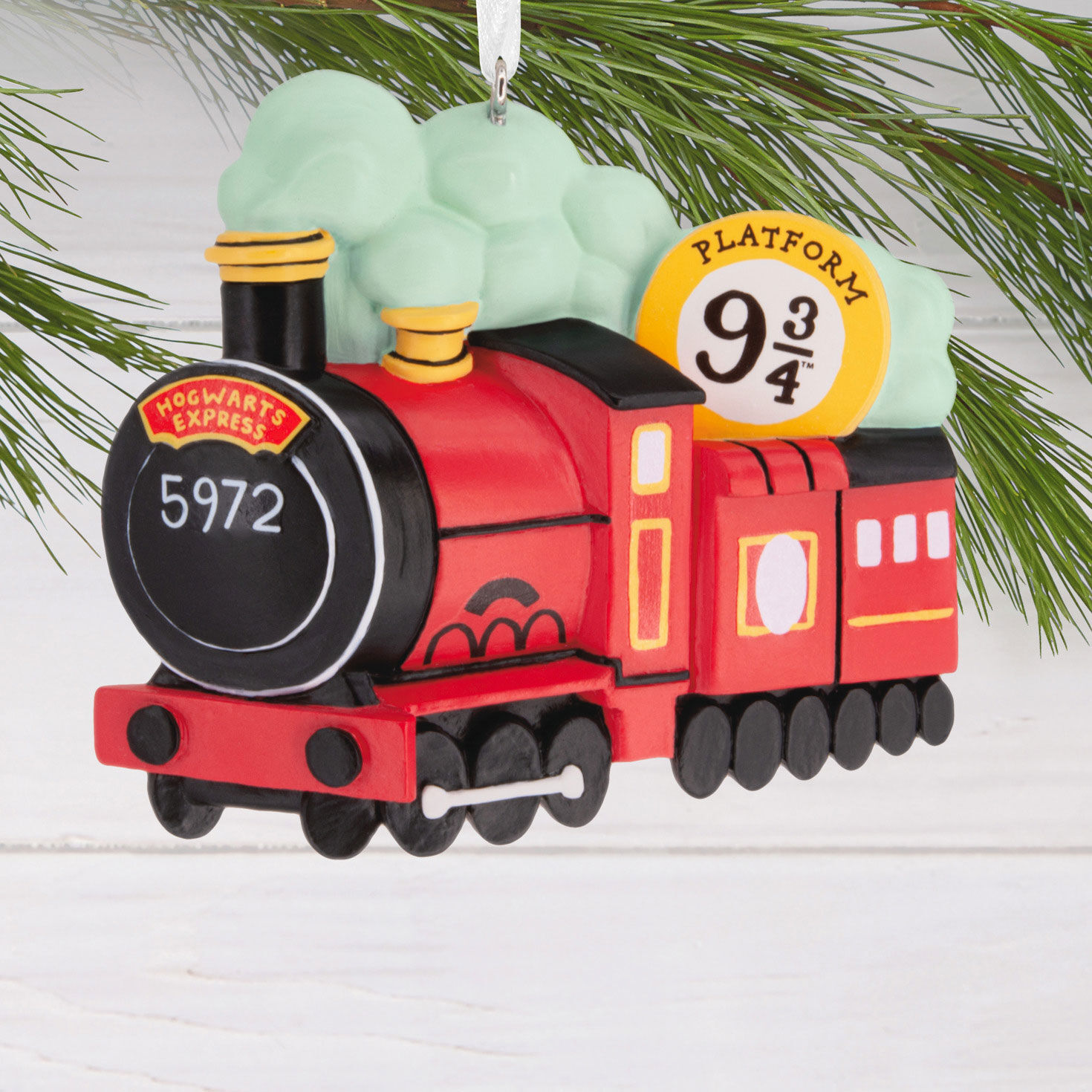 Harry Potter Hogwarts Train Christmas Ornament hanging on tree image number 2