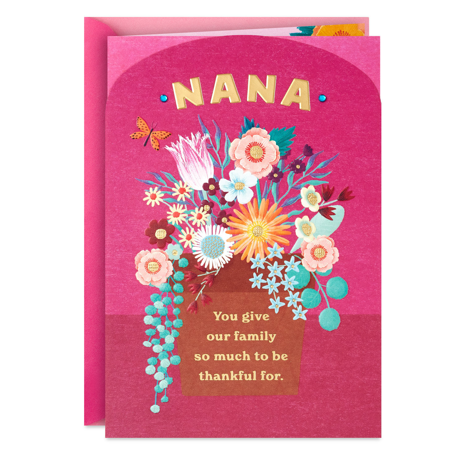 Caring, Giving and Loving Mother's Day Card for Nana