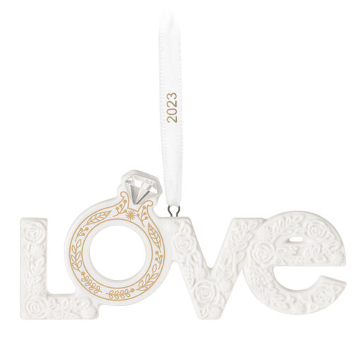 We're Engaged! 2023 Porcelain Ornament, 