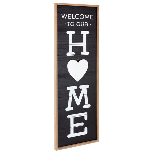 Welcome Home Front Porch Sign With Seasonal Decorations, 16.5x47.25, 