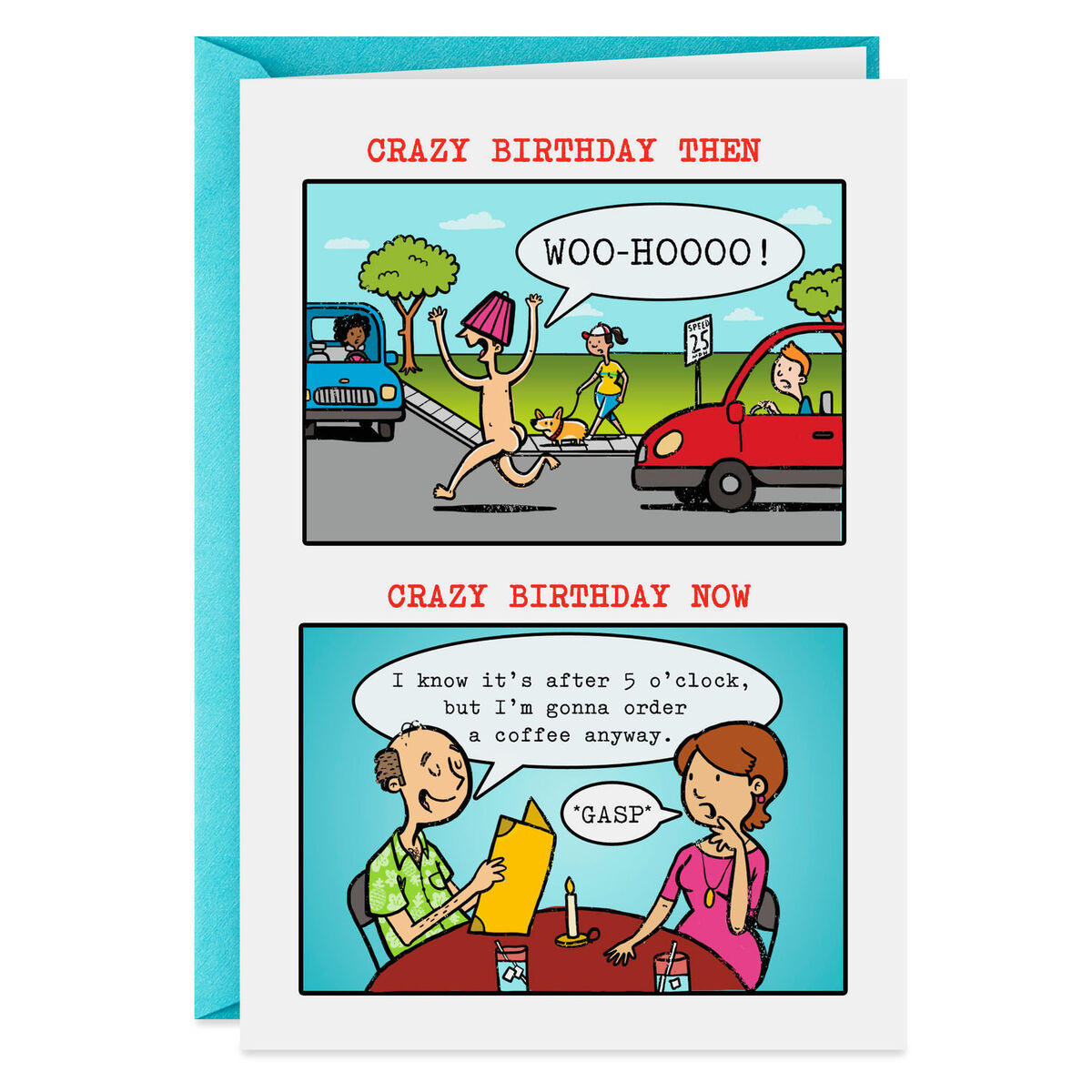 Crazy Birthday Wishes Greeting Card - Greeting Cards - Hallmark