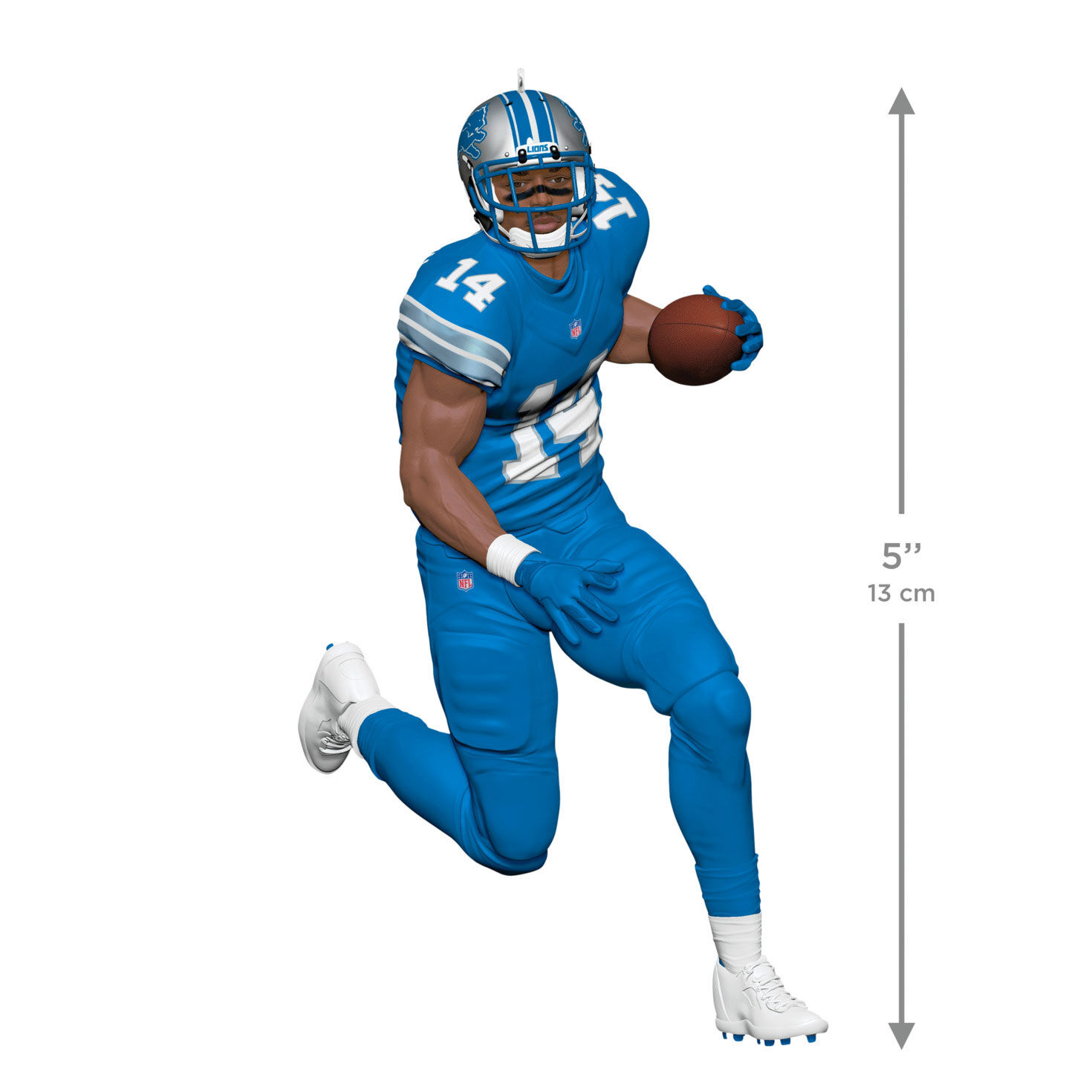 Detroit Lions Amon-Ra St. Brown Keepsake Ornament measurement image number 3