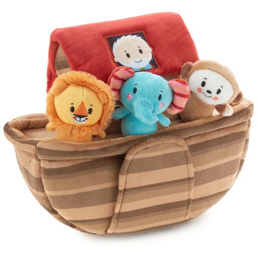 Noah's Ark and Animals Plush Playset, 7 Pieces, 
