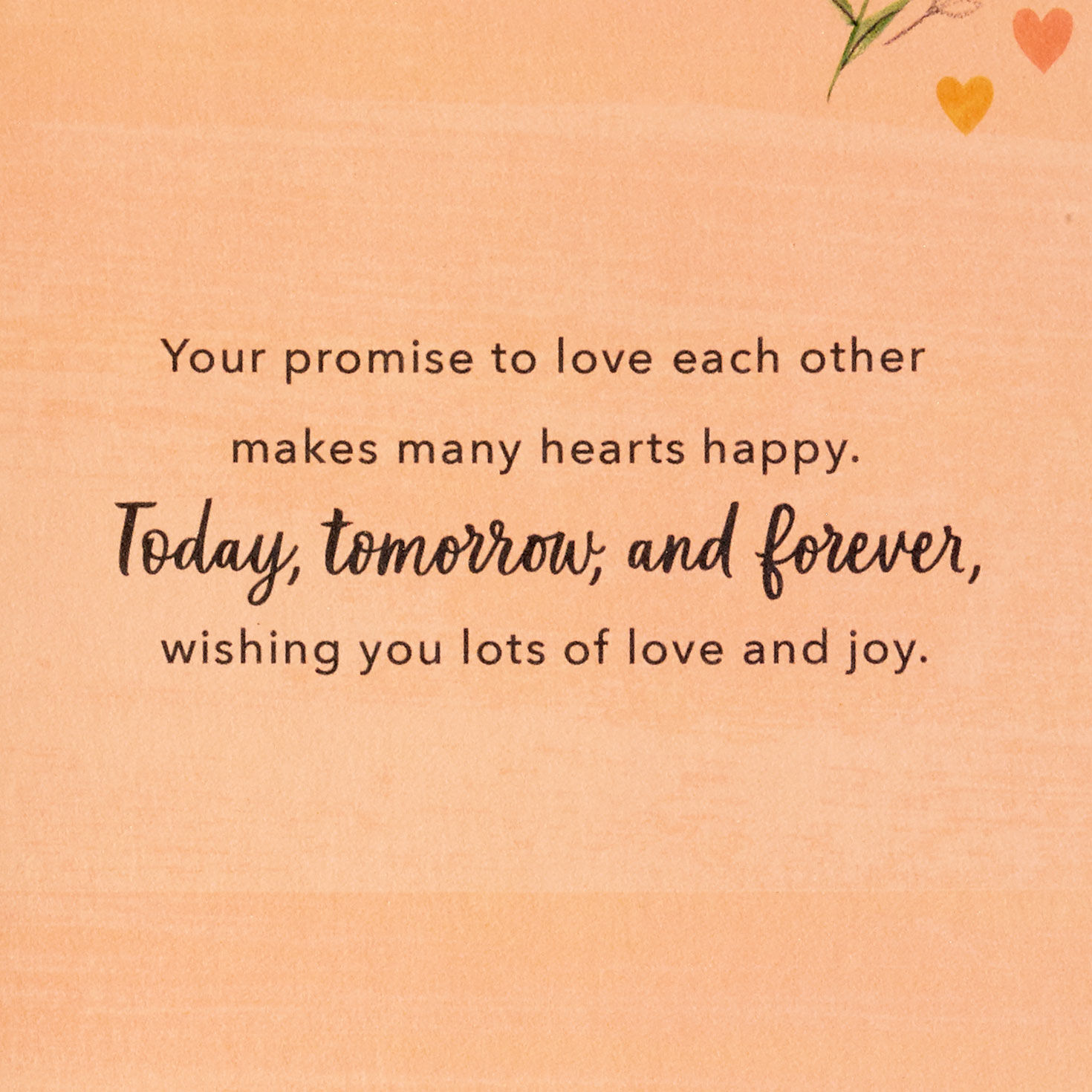 Your Promise Makes Hearts Happy Bridal Shower Card for Couple for only USD 5.99 | Hallmark