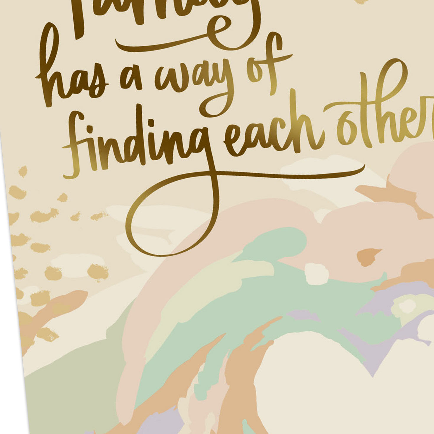 Abstract Heart Adoption Congratulations Card Open card with envelope image number 4