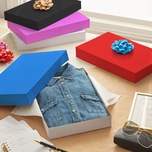Solid Colors 8-Pack Medium Gift Boxes Assortment, 