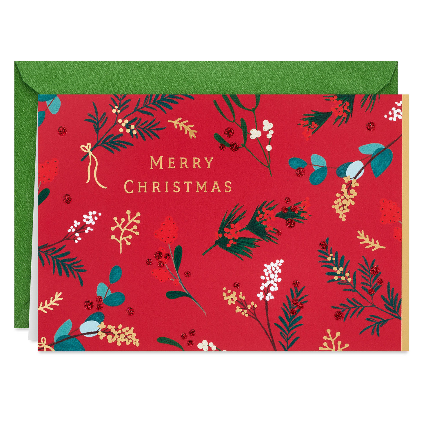 Holiday Berries and Greenery Boxed Christmas Cards, Pack of 16 for only USD 15.49 | Hallmark
