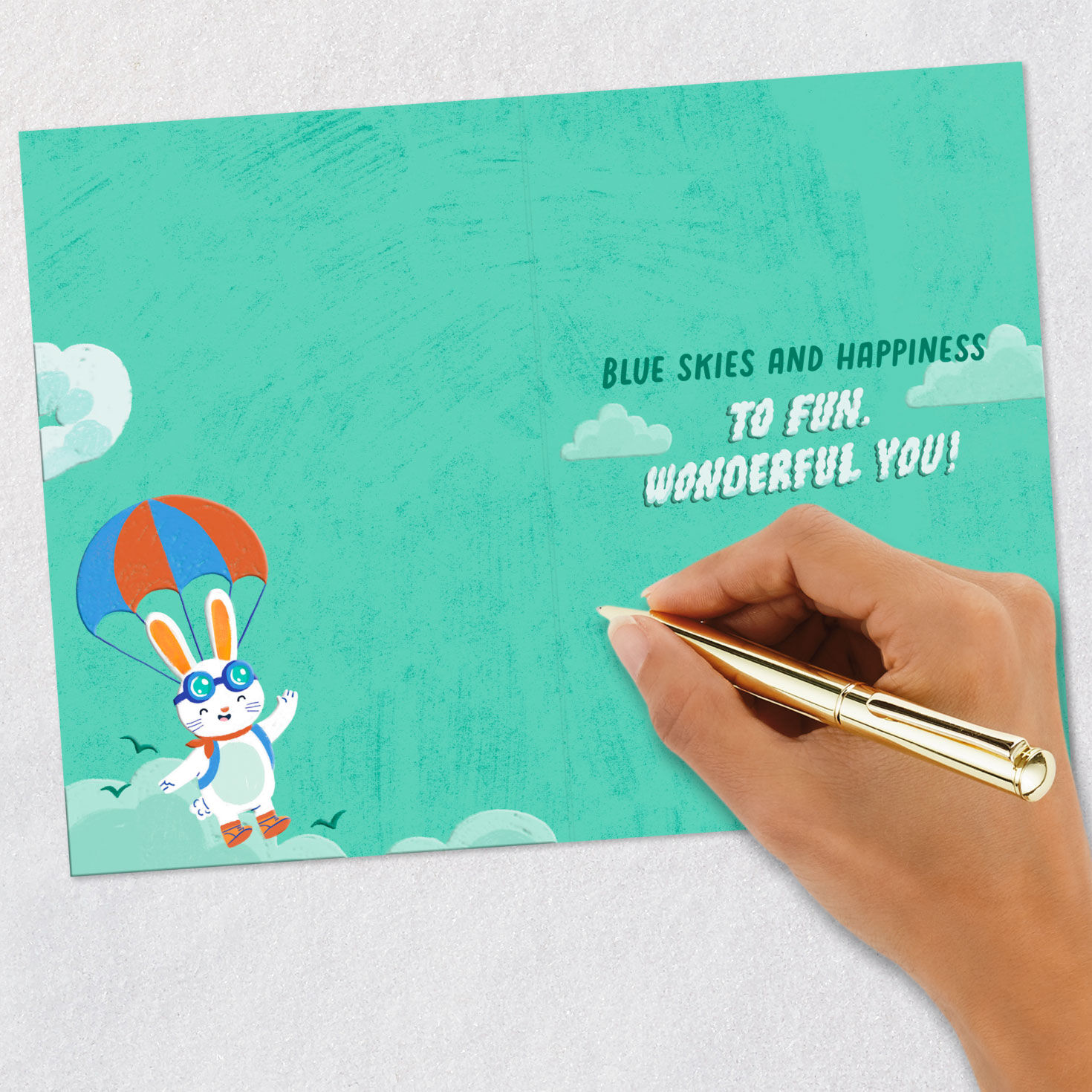 Blue Skies and Happiness Easter Card for Kids, , large image number 6