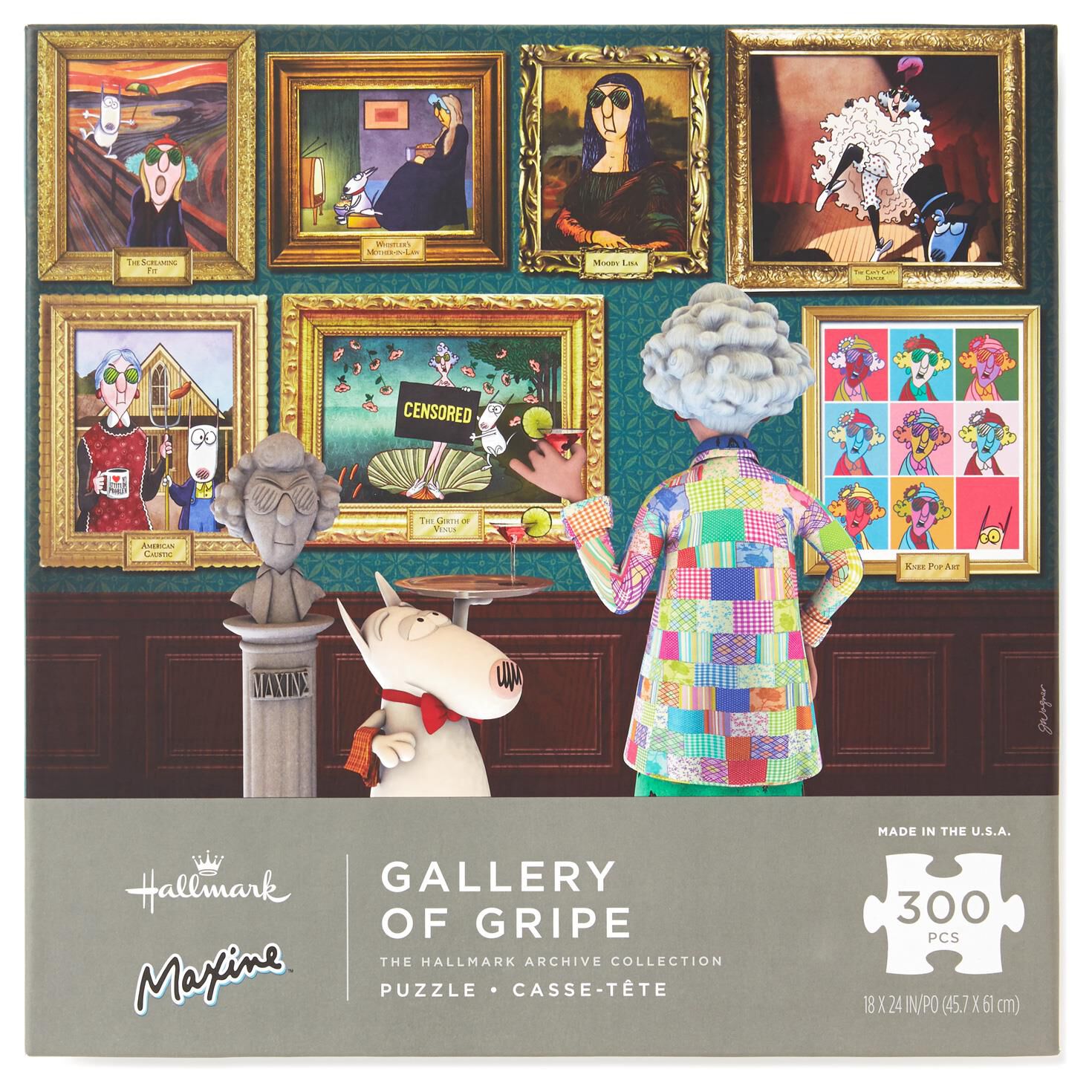 Maxine S Gallery Of Gripe 300 Piece Puzzle Puzzles Hallmark