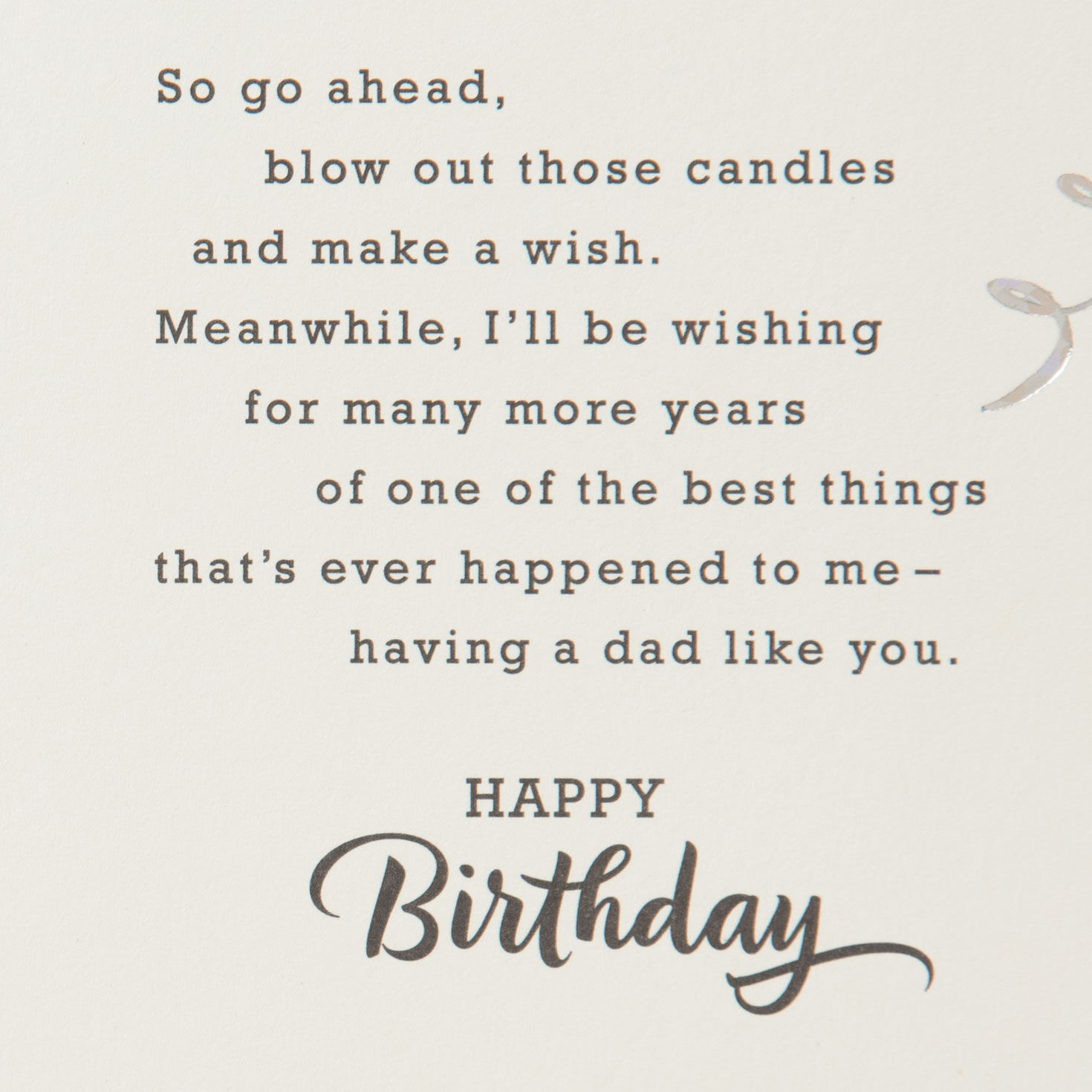 Gold and Green Cake & Stars Birthday Card for Dad Sentiment image number 3