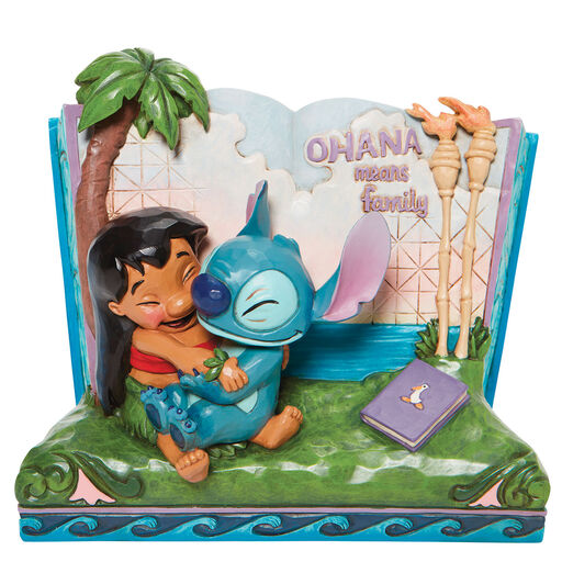 Jim Shore Disney Lilo & Stitch Storybook Figurine, 5.75", 