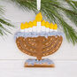 Menorah Christmas Ornament hanging on tree image number 2