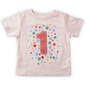 Pink First Birthday T-Shirt, 12 Months, , large image number 1