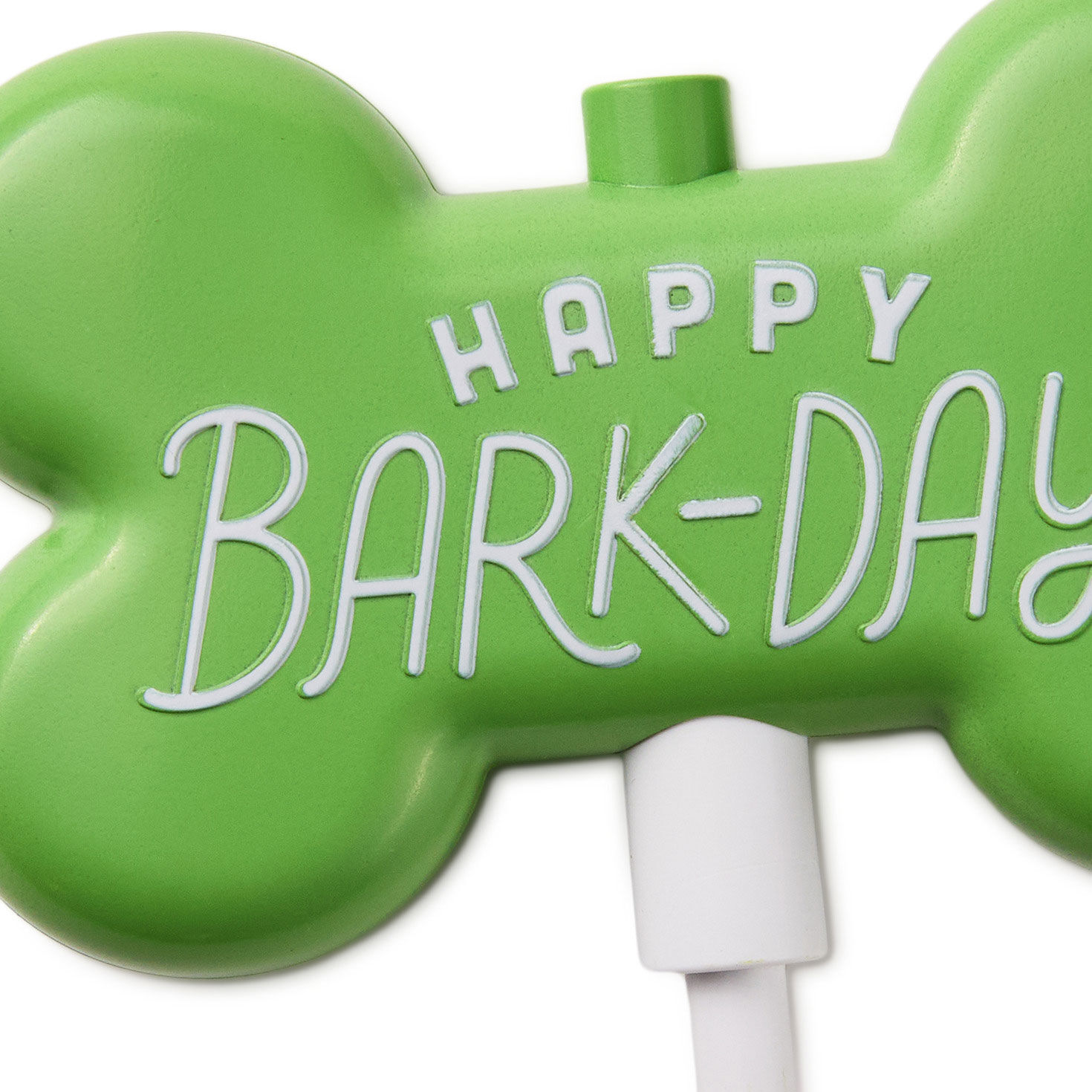 Dog Bone-Shaped Candle Holder and Cake Topper closeup view image number 3