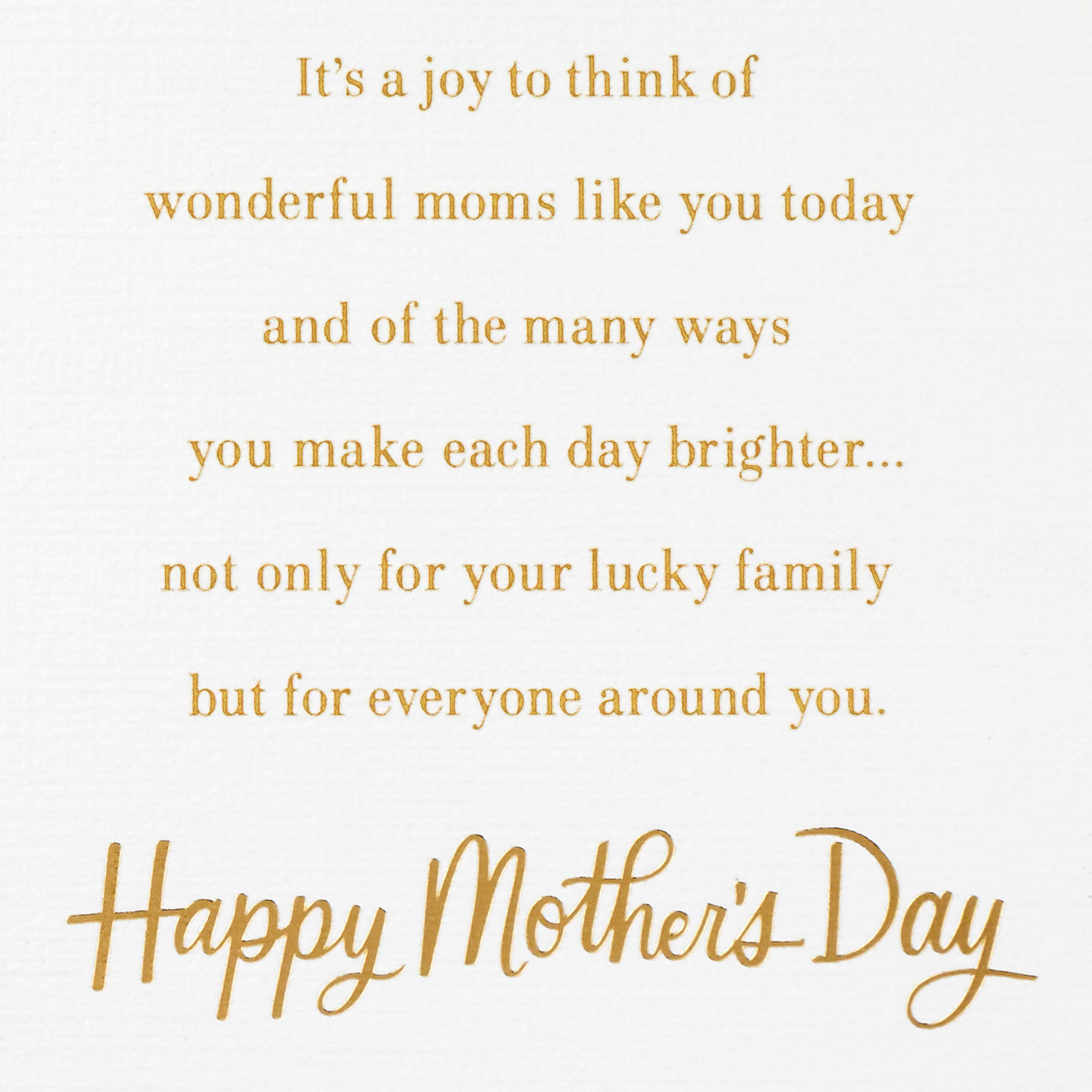 Purple Flowers and Gold Foil Mother's Day Card  image number 2