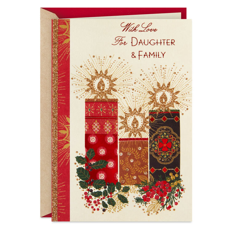 So Much to Love Christmas Card for Daughter and Family