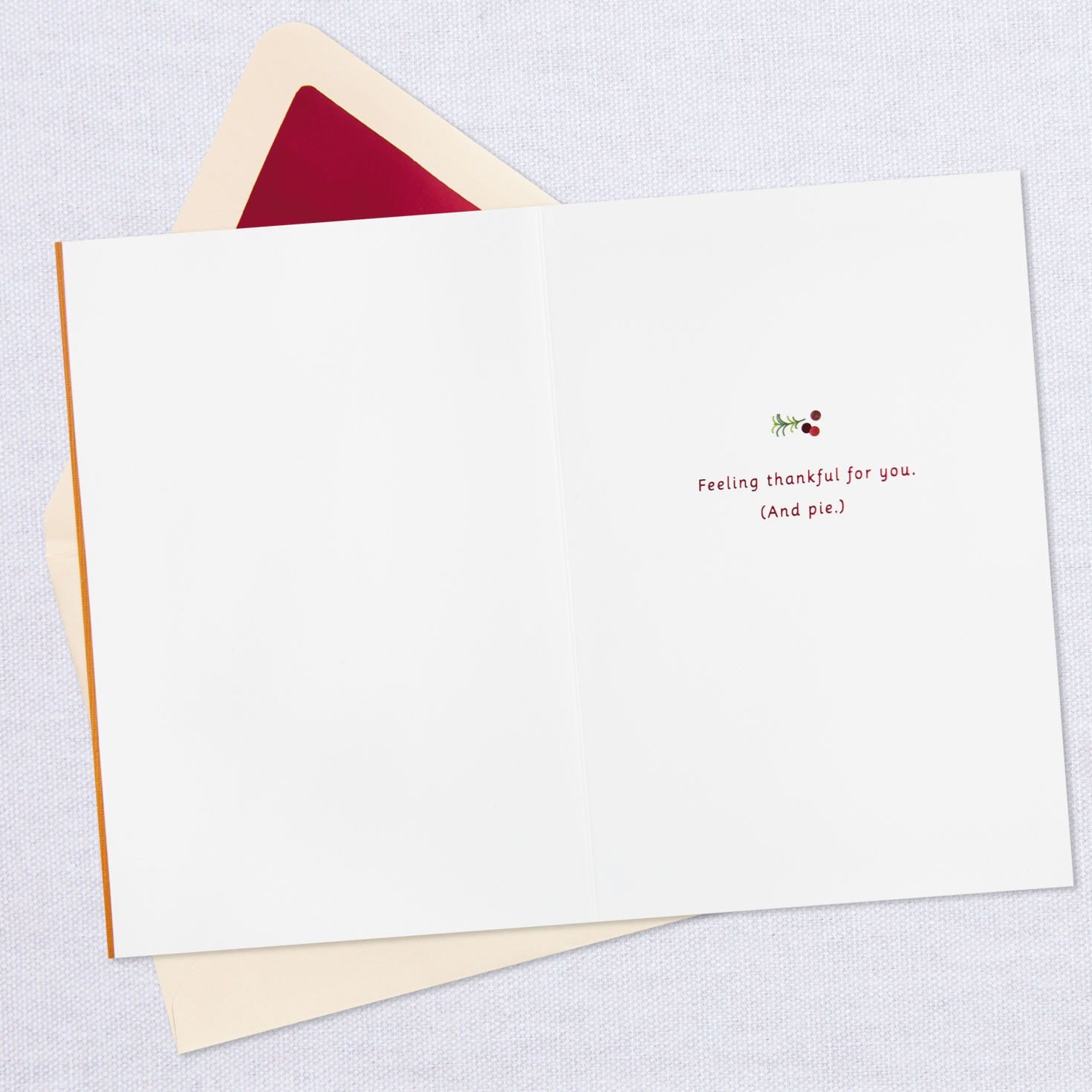 Thankful for You (and Pie) Thanksgiving Card for only USD 6.99 | Hallmark