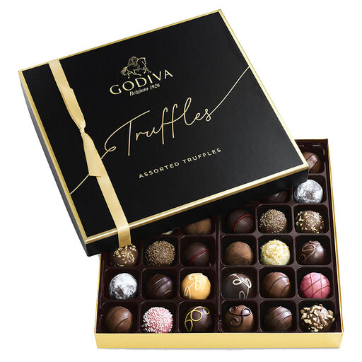 Godiva Assorted Signature Chocolate Truffles Gift Box, 36 Pieces, 
