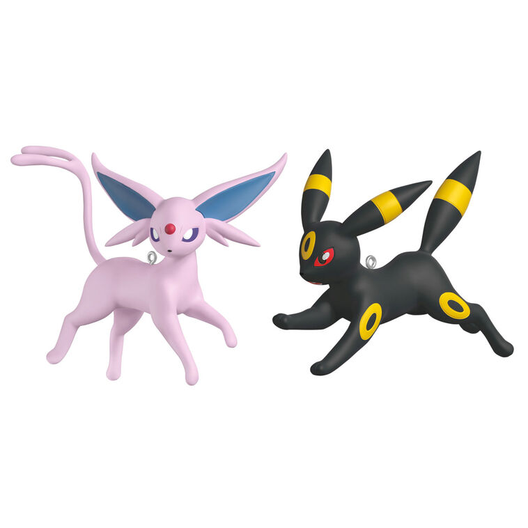 pokemon card ornament / Yu-Gi-Oh! Trading Wooden Ornaments NostalgiaGlass Made of resin Pokmon Espeon and Umbreon Ornaments,