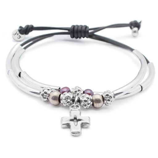 Joy Collection By Lizzy James Faith Leather Bracelet Jewelry Joy Collection By Lizzy James Faith Leather Bracelet Jewelry Hallmark