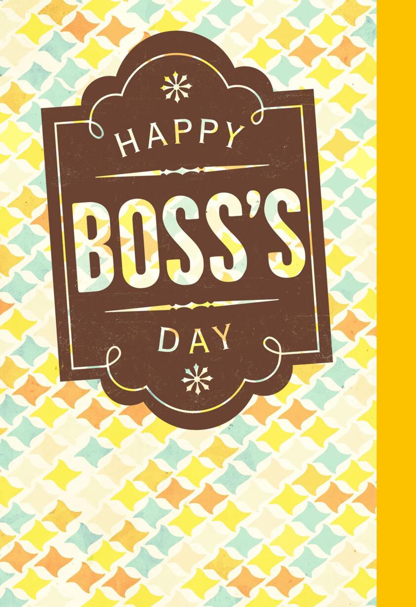 Celebrating and Honoring You Boss's Day Card