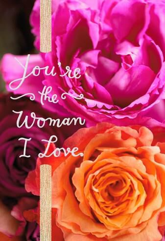 Woman I Love Anniversary Card
