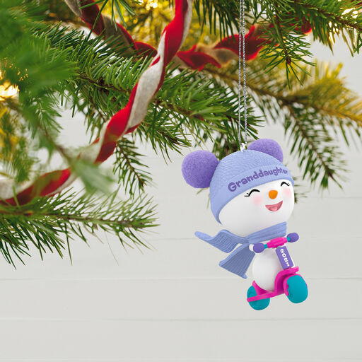 Granddaughter Snowman 2021 Ornament, 