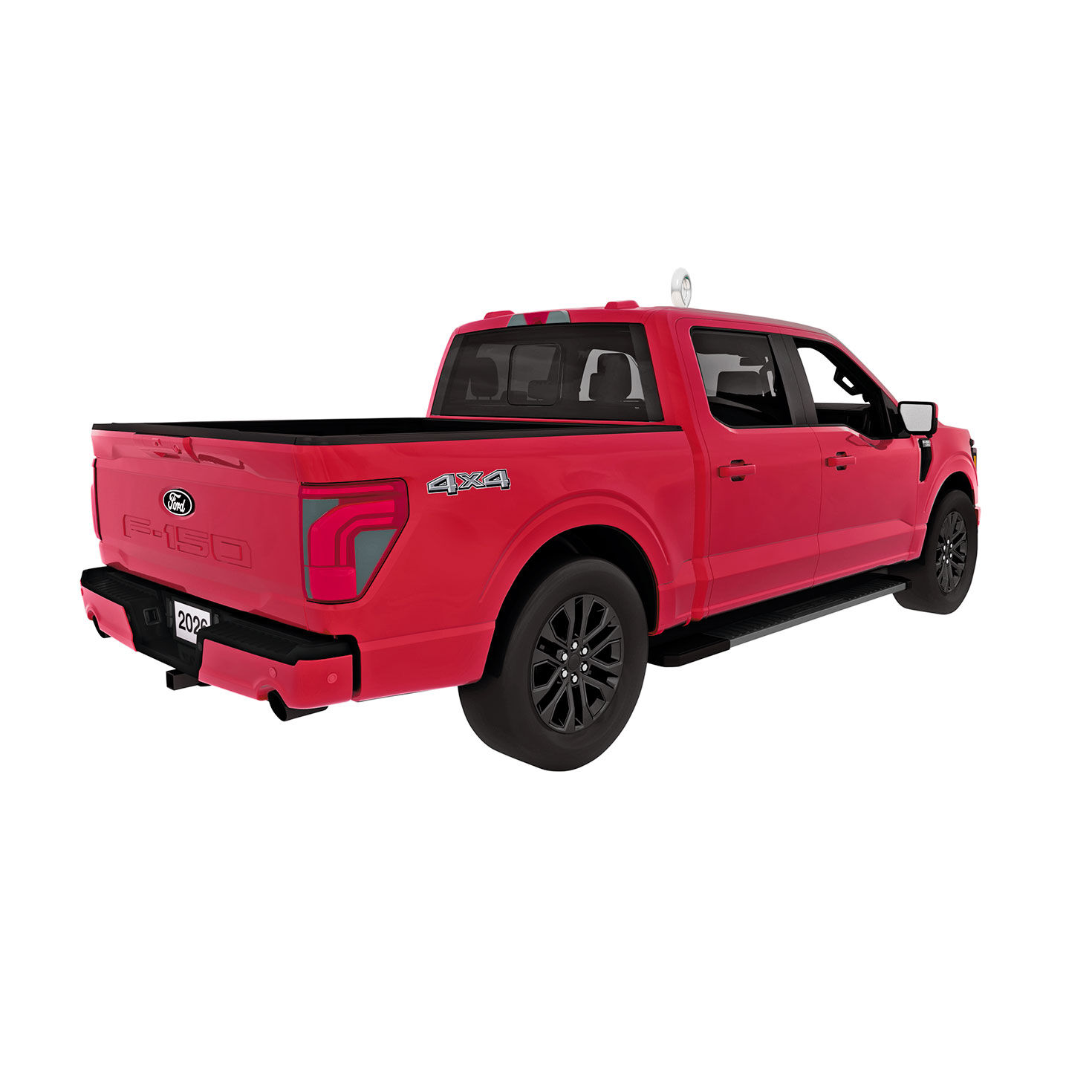 Red Ford F-150 Truck Keepsake Ornament Back image number 2