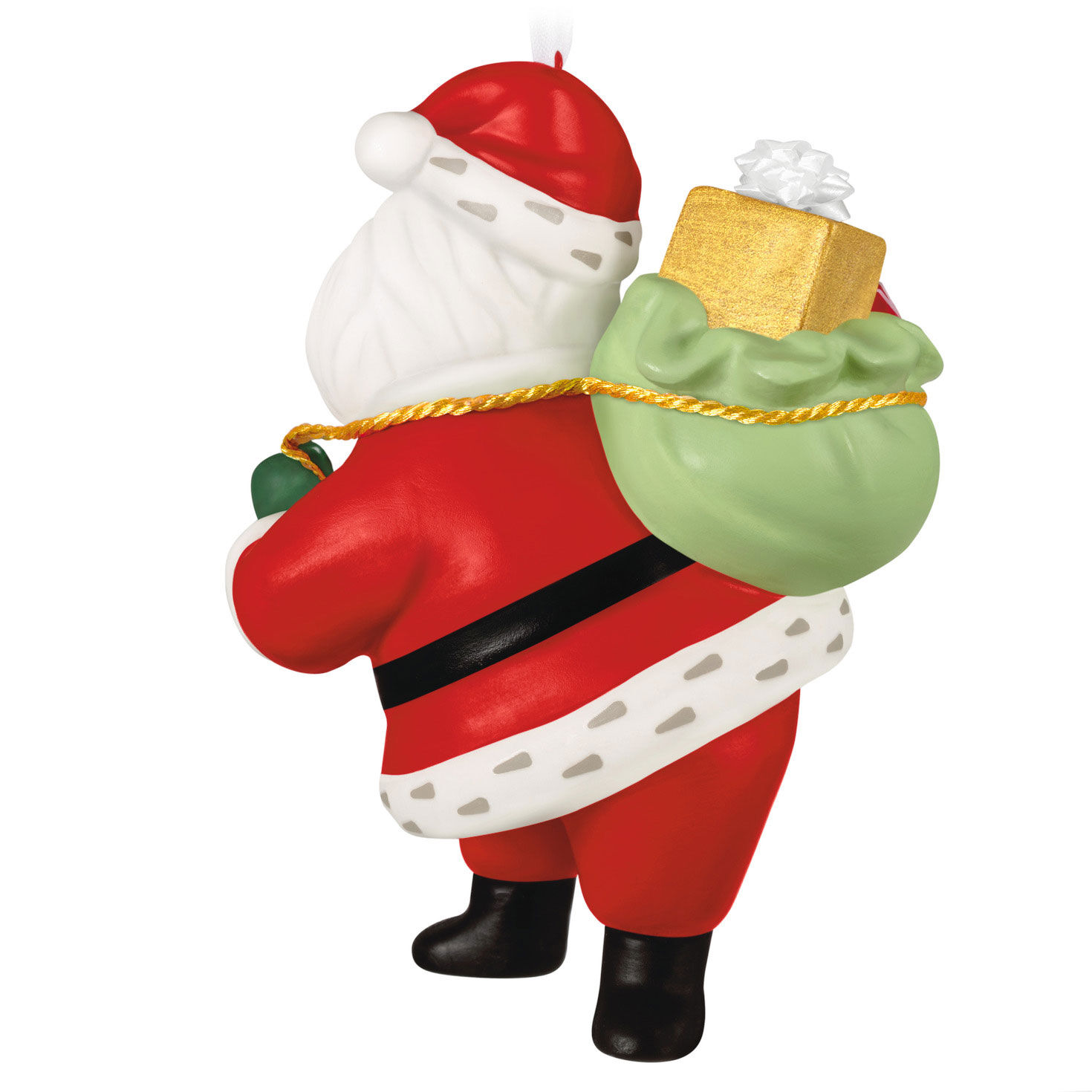 Vintage-Style Santa With Sack Keepsake Ornament Back image number 6