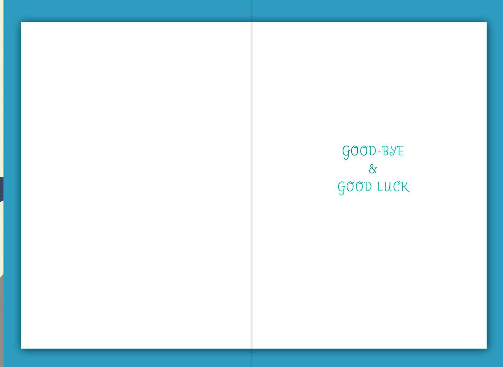 Moving On Goodbye Card
