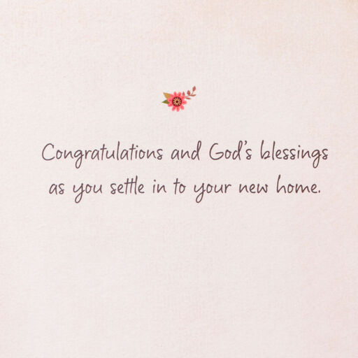 A House Filled With Love Religious New Home Congratulations Card, 
