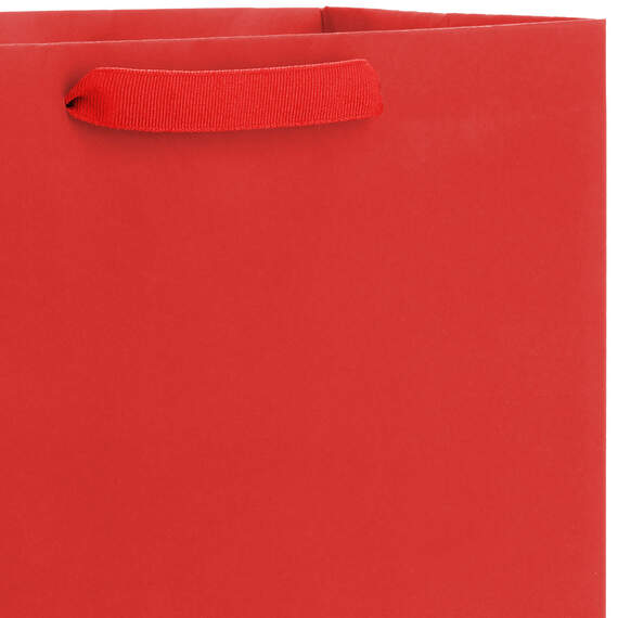 13" Red Large Gift Bag, Red, large image number 4