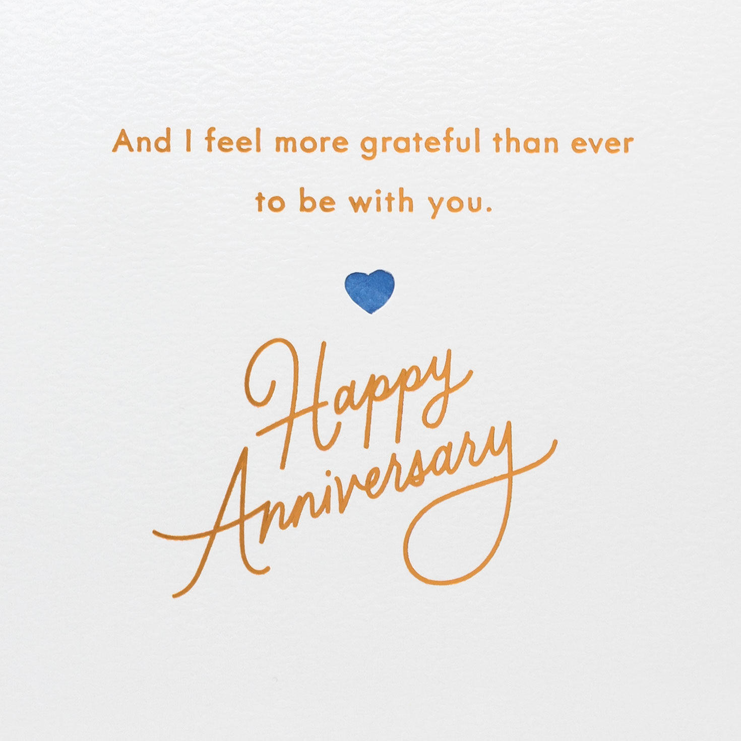 Modern Blooms in Blue Wife Anniversary Card Sentiment image number 3