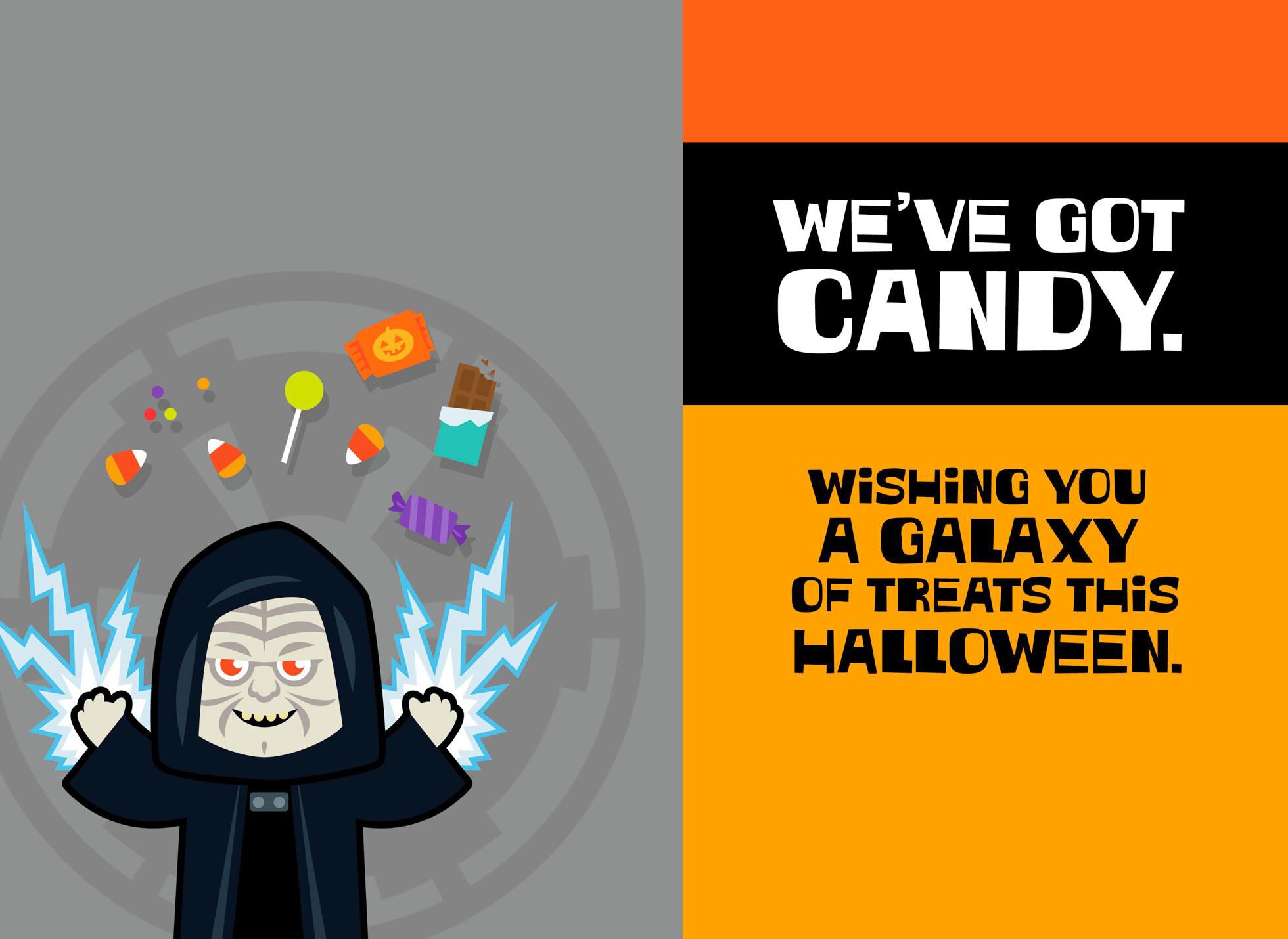 Star Wars™ Candy on the Dark Side Musical Halloween Card