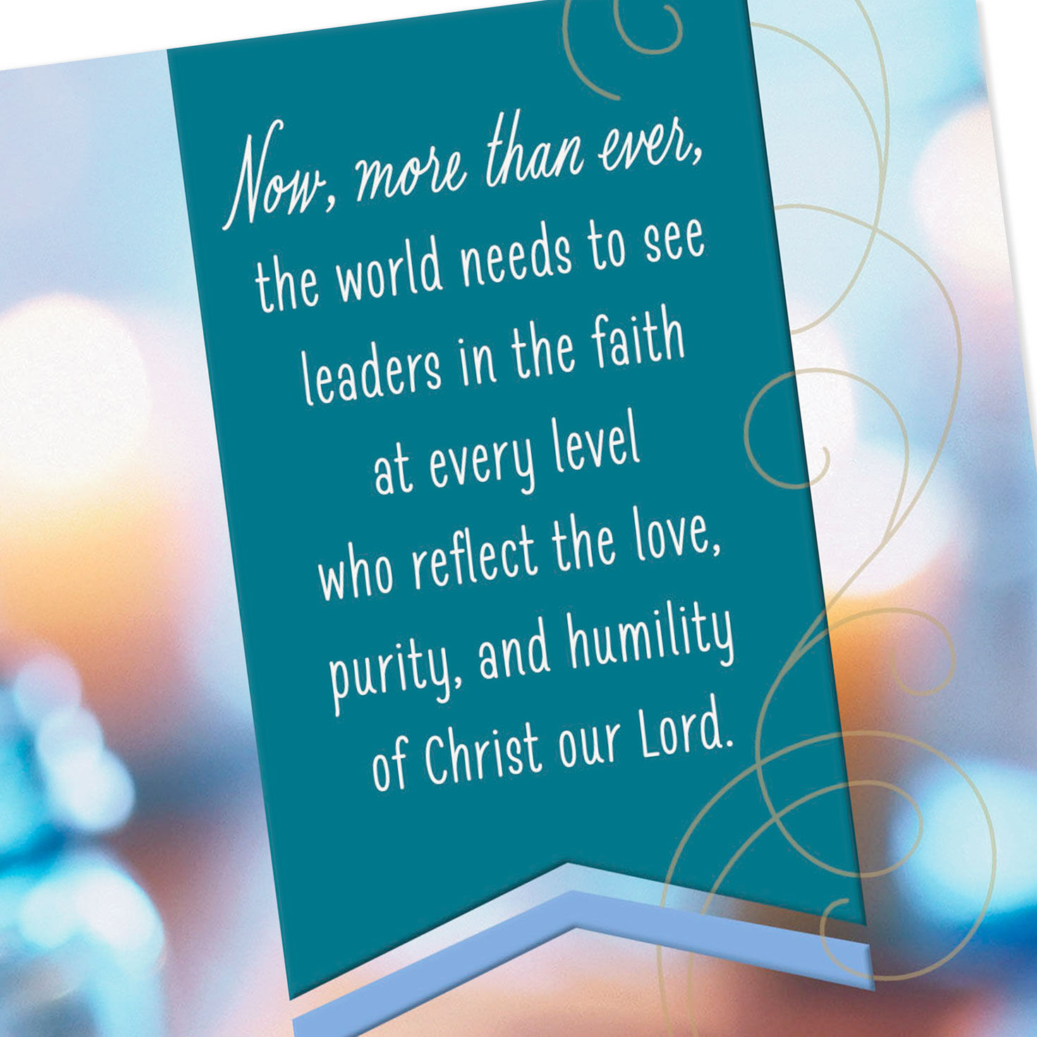 Candles in Mason Jars Religious Clergy Appreciation Card Card Front Detail image number 5