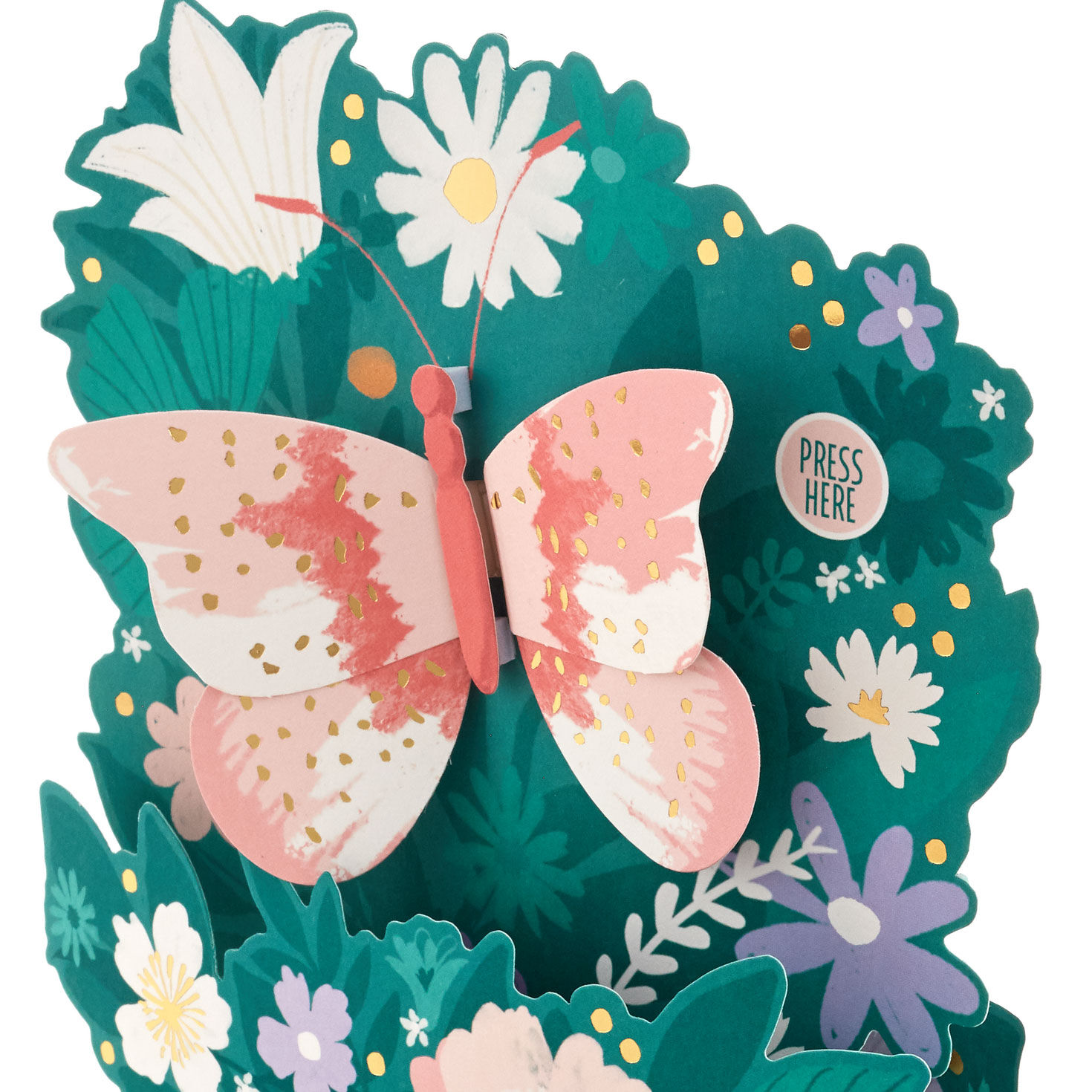 Floral Butterfly Pop-Up Musical Mother's Day Card  image number 4