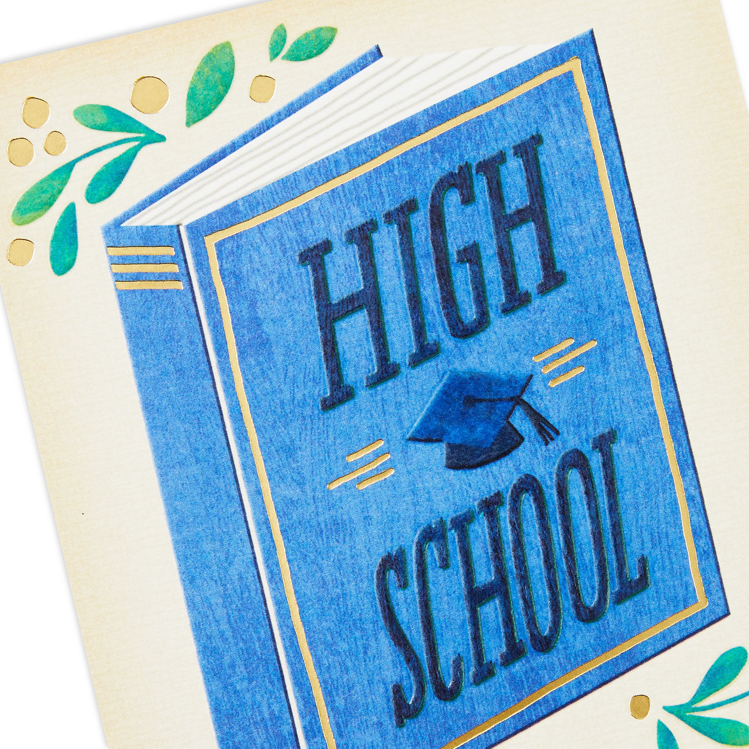 Blue Storybook High School Graduation Card Card Front Detail image number 4