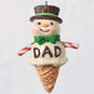 Dads Are Sweet Snowman Ice Cream Cone Ornament, , large image number 1