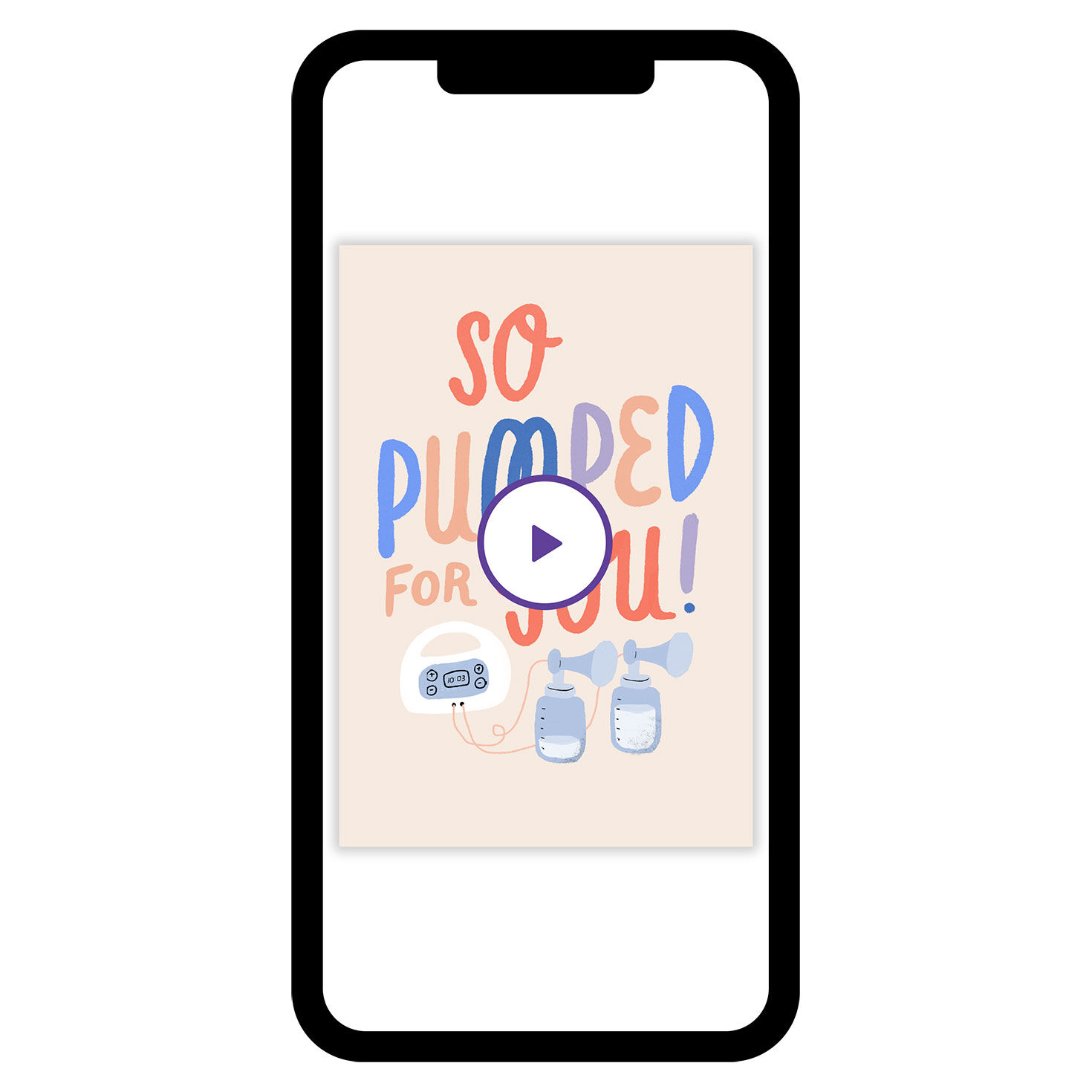 So Pumped for You New Mom eCard