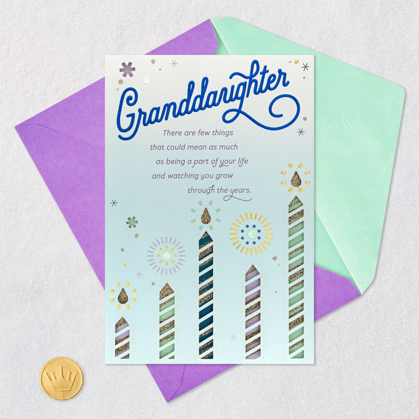 My Love Will Follow Birthday Card for Granddaughter, , large image number 6