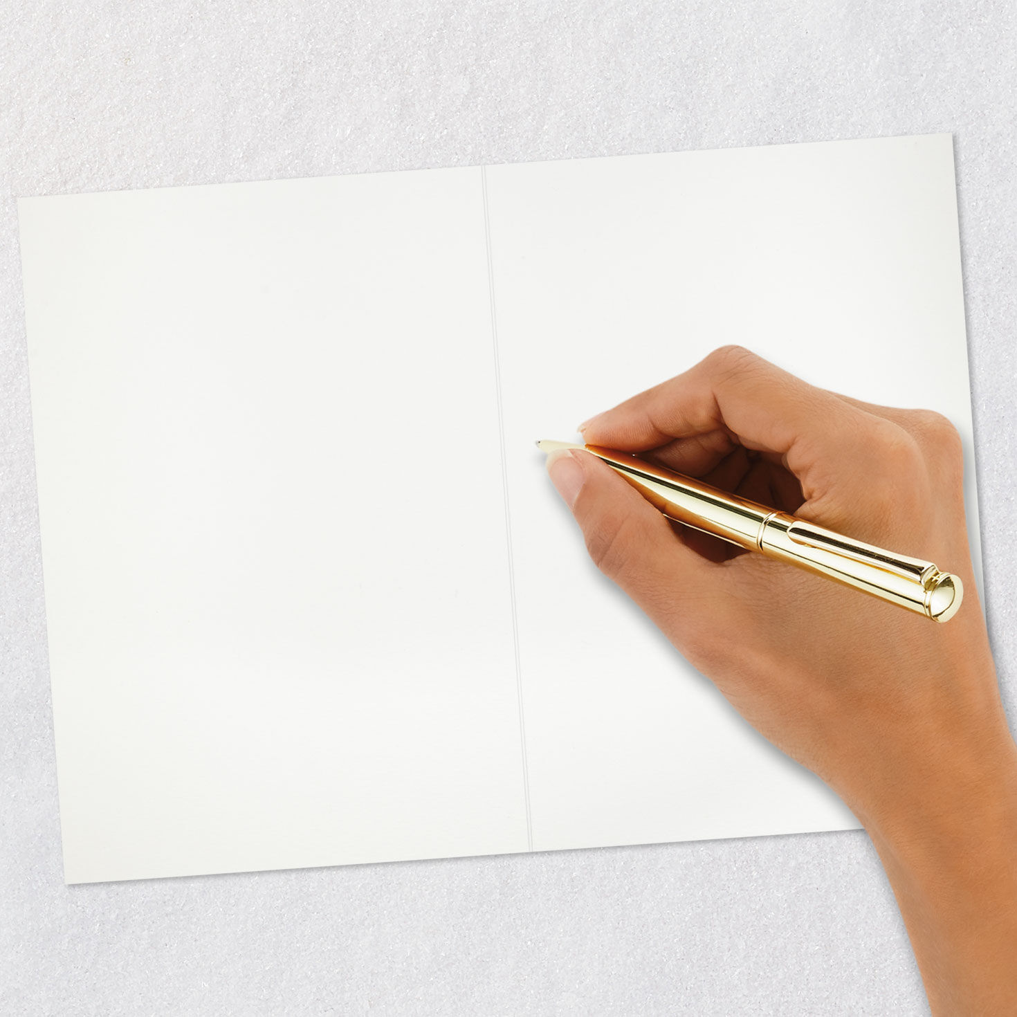 Ombr&eacute; Laser-Cut Geometric Pattern Blank Card  image number 5